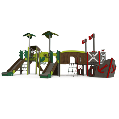  Vaikų žaidimo aikštelės kompleksas, kolekcija 'Piratų laivas / MBG-1217_CI 12-4002-T01'
