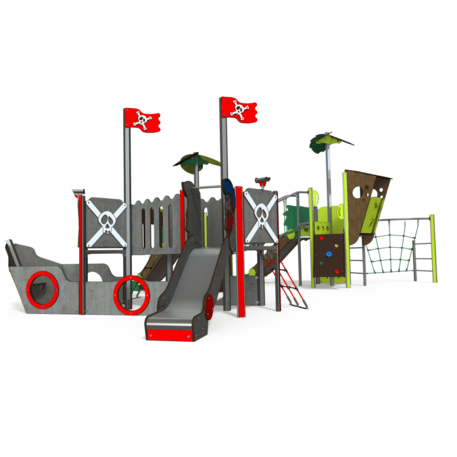  Vaikų žaidimo aikštelės kompleksas, kolekcija 'Piratų laivas / MBG-1217_CI 12-4002-T01'