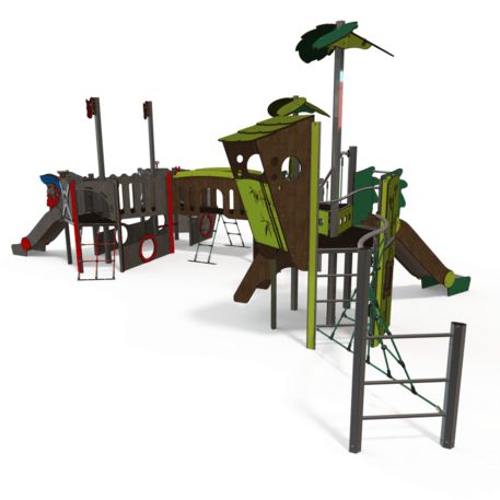  Vaikų žaidimo aikštelės kompleksas, kolekcija 'Piratų laivas / MBG-1217_CI 12-4002-T01'