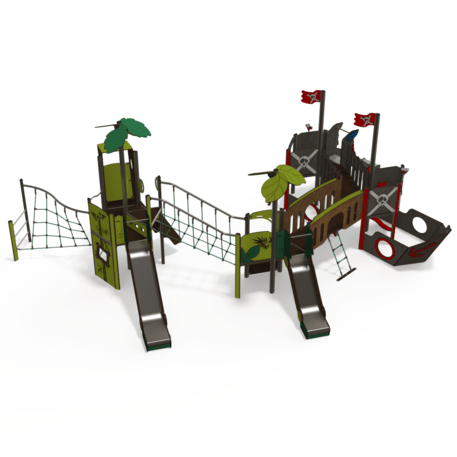  Vaikų žaidimo aikštelės kompleksas, kolekcija 'Piratų laivas / MBG-1217_CI 12-4002-T01'