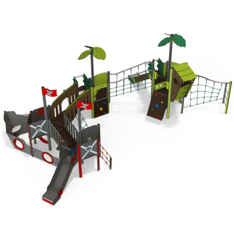 Vaikų žaidimo aikštelės kompleksas, kolekcija 'Piratų laivas / MBG-1217_CI 12-4002-T01'