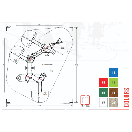  Vaikų žaidimo aikštelės kompleksas, kolekcija 'Piratų laivas / MBG-1217_CI 12-4002-T01'
