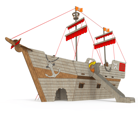  Vaikų žaidimo aikštelės kompleksas, kolekcija 'Piratų laivas / MBG-1226_CI 15-1002-T04'