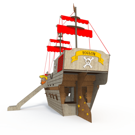  Vaikų žaidimo aikštelės kompleksas, kolekcija 'Piratų laivas / MBG-1226_CI 15-1002-T04'