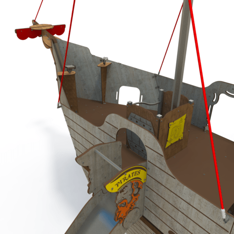 Vaikų žaidimo aikštelės kompleksas, kolekcija 'Piratų laivas / MBG-1226_CI 15-1002-T04'