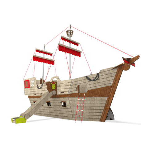 Vaikų žaidimo aikštelės kompleksas, kolekcija 'Piratų laivas / MBG-1236_CI 15-1013-T01'