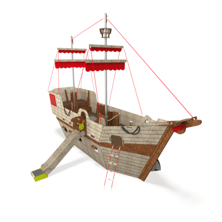  Vaikų žaidimo aikštelės kompleksas, kolekcija 'Piratų laivas / MBG-1236_CI 15-1013-T01'