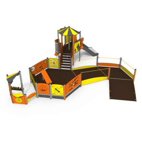 Žaidimų aikštelių kompleksas vaikams nuo 2 metų amžiaus – kolekcija 'MBG-2249_MI 09-2046-T01'