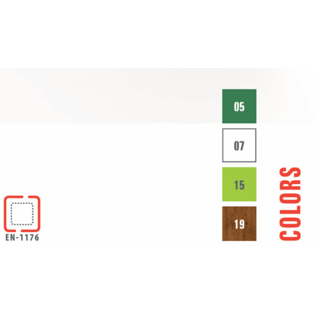 Žaidimų aikštelių kompleksas vaikams nuo 2 metų amžiaus – kolekcija 'MBG-2252_MI 09-2053-P15'