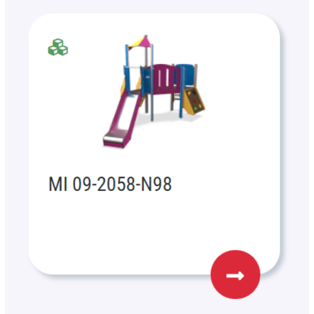 Žaidimų aikštelių kompleksas vaikams nuo 2 metų amžiaus – kolekcija 'MBG-2254_MI 09-2058-N99'