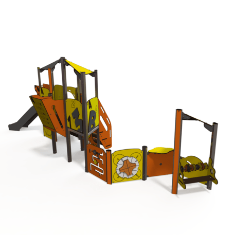 Žaidimų aikštelių kompleksas vaikams nuo 2 metų amžiaus – kolekcija 'MINI / MBG-2280_MI 09-2075-N22'