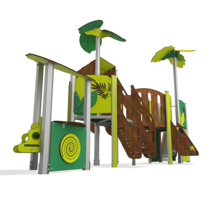 Žaidimų aikštelių kompleksas vaikams nuo 2 metų amžiaus – kolekcija 'MINI / MBG-2284_MI 09-2079-P15'