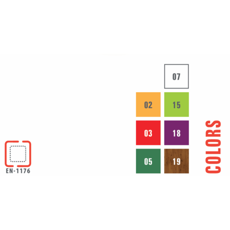 Žaidimų aikštelių kompleksas vaikams nuo 2 metų amžiaus – kolekcija 'MINI / MBG-2284_MI 09-2079-P15'