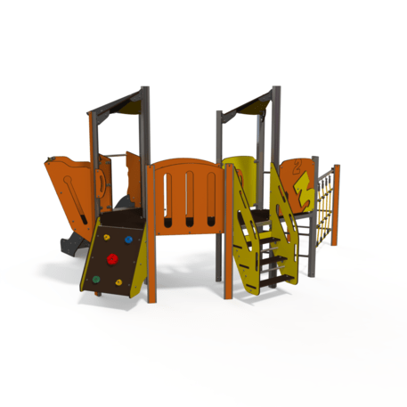Žaidimų aikštelių kompleksas vaikams nuo 2 metų amžiaus – kolekcija 'MINI / MBG-2219_MI 09-2007-N22'