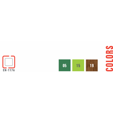 Žaidimų aikštelių kompleksas vaikams nuo 2 metų amžiaus – kolekcija 'MINI / MBG-2287_MI 09-2081-P15'