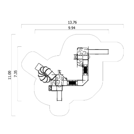 Vaikų žaidimo aikštelės kompleksas 'MBG-553 / Forest_P1517'