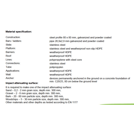 Vaikų žaidimo aikštelės kompleksas 'MBG-553 / Forest_P1517'