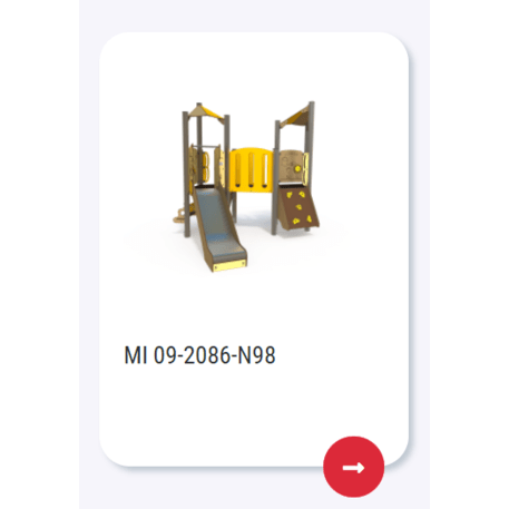 Žaidimų aikštelių kompleksas vaikams nuo 2 metų amžiaus – kolekcija 'MINI / MBG-2298_MI 09-2086-N99'