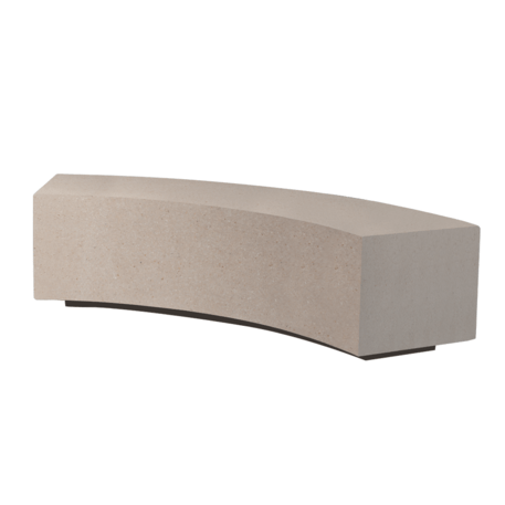 Betoninis modulinis suolas su LED apšvietimu 'Premium / Basic 50 / MDL_ R140cm'