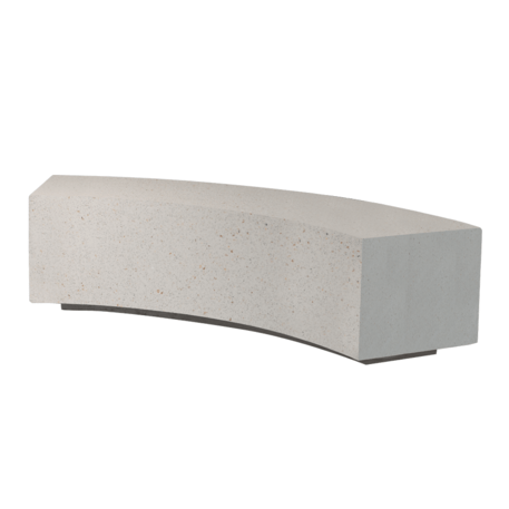 Betoninis modulinis suolas su LED apšvietimu 'Premium / Basic 50 / MDL_ R140cm'