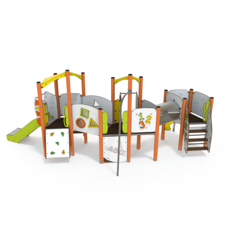 Žaidimų aikštelių kompleksas vaikams nuo 2 metų amžiaus – kolekcija 'MINI / MBG-2309_MI 09-3004-AC07'