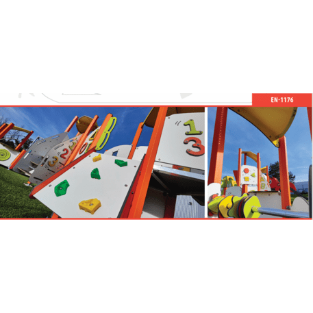 Žaidimų aikštelių kompleksas vaikams nuo 2 metų amžiaus – kolekcija 'MINI / MBG-2309_MI 09-3004-AC07'