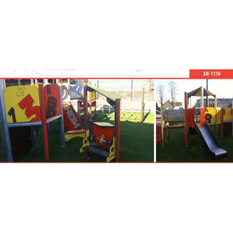 Žaidimų aikštelių kompleksas vaikams nuo 2 metų amžiaus – kolekcija 'MINI / MBG-2319_MI 09-3006-P15'