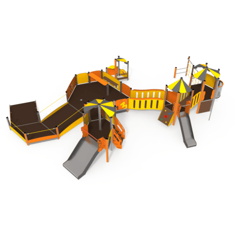 Žaidimų aikštelių kompleksas vaikams nuo 2 metų amžiaus – kolekcija 'MINI / MBG-2338_MI 09-4001-N99'