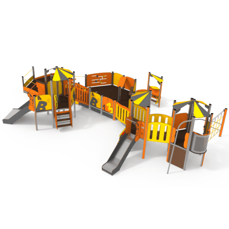 Žaidimų aikštelių kompleksas vaikams nuo 2 metų amžiaus – kolekcija 'MINI / MBG-2338_MI 09-4001-N99'