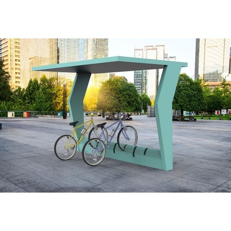 Vienpusė dviračių saugojimo stoginė 'BikeShelter_01'