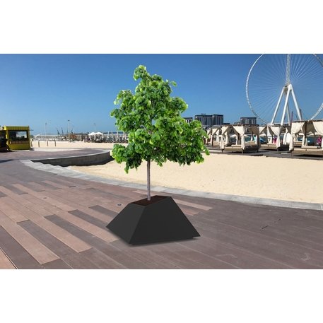 Metalinis lauko vazonas (gėlinė) 'Planter INC / 120x120xH/60cm'