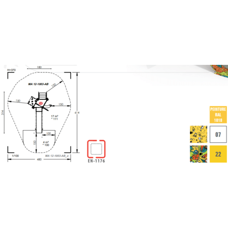 Žaidimų aikštelių kompleksas vaikams nuo 2 iki 10 metų amžiaus – kolekcija 'MAXI / MBG-2346_MA 12-1003-AB22'