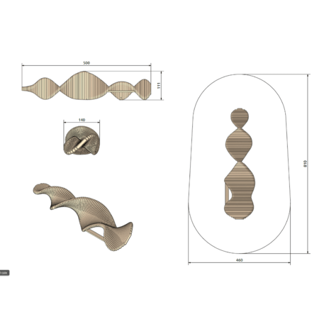 Vaikų žaidimų aikštelių įranga „Climbslide 4.9“, kolekcija Playsculptures®