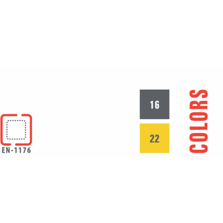 Spielplatzkomplex für Kinder von 2 bis 12 Jahren – Kollektion 'MEGA / MBG-2524_ME 18-1009-I22'