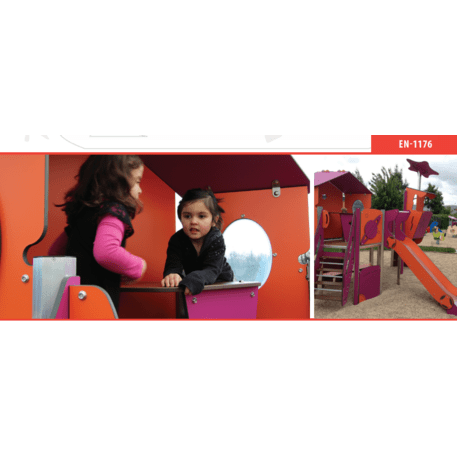 Complesso per parco giochi per bambini dai 2 anni – collezione 'MAXI / MBG-2411_MA 12-2038-O18'