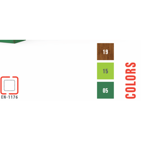 Spielplatzkomplex für Kinder von 2 bis 12 Jahren – Kollektion 'MEGA / MBG-2533_ME 18-1023-P15'