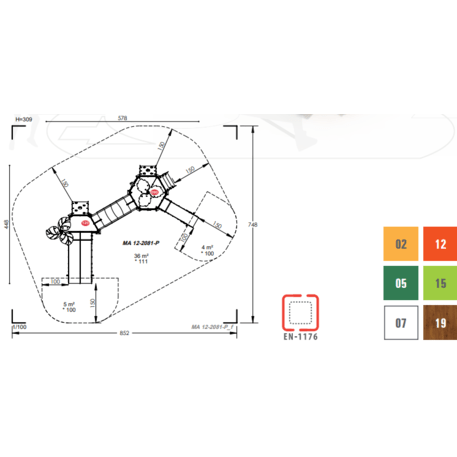 Игровой комплекс для детей от 2 лет – коллекция 'MAXI / MBG-2436_MA 12-2081-P15'