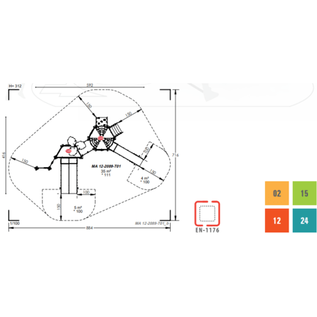 Игровой комплекс для детей от 2 лет – коллекция 'MAXI / MBG-2445_MA 12-2089-T01'