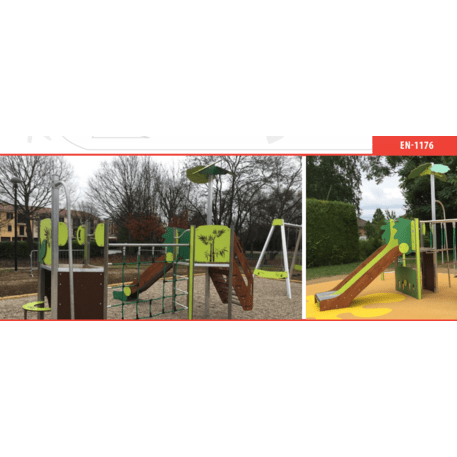 Complesso per parco giochi per bambini dai 2 anni – collezione 'MAXI / MBG-2462_MA 12-3005-P15'