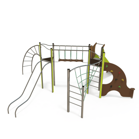 Комплекс детских площадок для детей от 2 до 12 лет – коллекция 'MEGA / MBG-2539_ME 18-2004-T02'
