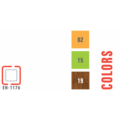 Комплекс детских площадок для детей от 2 до 12 лет – коллекция 'MEGA / MBG-2539_ME 18-2004-T02'