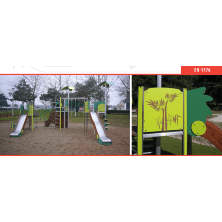 Žaidimų aikštelių kompleksas vaikams nuo 2 iki 10 metų amžiaus – kolekcija 'MAXI / MBG-2486_MA 12-3052-P15'