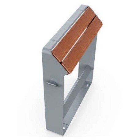 Stovėjimo nugaros atrama autobusų stotelėms iš iroko medienos 'Lido / 004201'