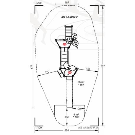 Žaidimų aikštelių kompleksas vaikams nuo 2 iki 12 metų amžiaus – kolekcija 'MEGA / MBG-2556_ME 18-2033-P15'