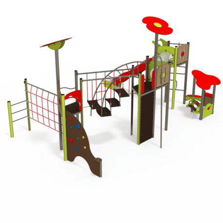Žaidimų aikštelių kompleksas vaikams nuo 2 iki 12 metų amžiaus – kolekcija 'MEGA / MBG-2575_ME 18-3021-I99'