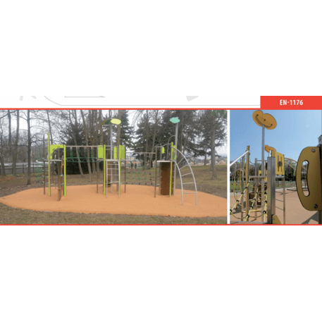 Žaidimų aikštelių kompleksas vaikams nuo 2 iki 12 metų amžiaus – kolekcija 'MEGA / MBG-2575_ME 18-3021-I99'