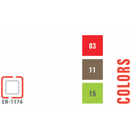 Žaidimų aikštelių kompleksas vaikams nuo 2 iki 12 metų amžiaus – kolekcija 'MEGA / MBG-2575_ME 18-3021-I99'