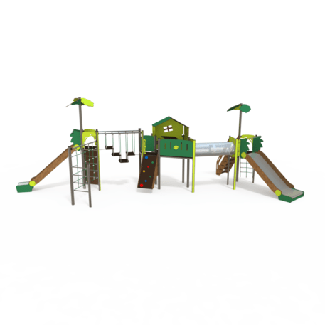 Žaidimų aikštelių kompleksas vaikams nuo 2 iki 12 metų amžiaus – kolekcija 'MEGA / MBG-2591_ME 18-3035-P15'
