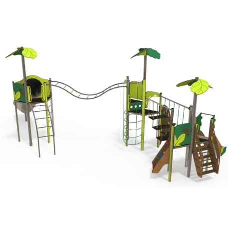Žaidimų aikštelių kompleksas vaikams nuo 2 iki 12 metų amžiaus – kolekcija 'MEGA / MBG-2600_ME 18-3041-P15'