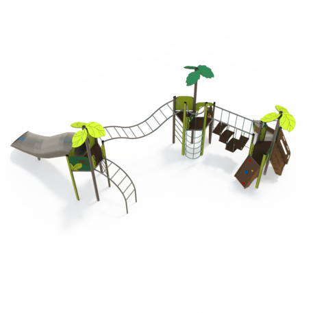 Žaidimų aikštelių kompleksas vaikams nuo 2 iki 12 metų amžiaus – kolekcija 'MEGA / MBG-2600_ME 18-3041-P15'